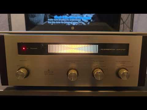 Pioneer SR-202 Reverb Amplifier 1970 - 1972 - Silver with Wood Sides image 14