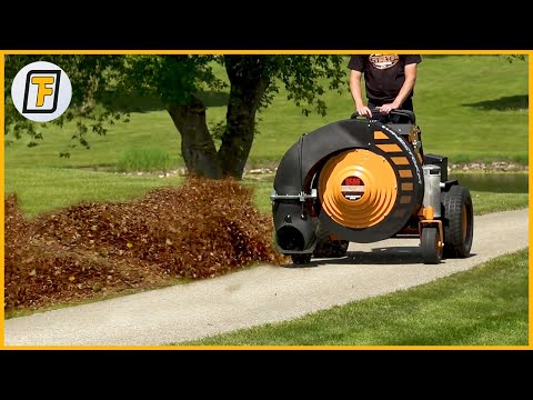 It BLOWS LEAVES like a WINDSTORM! - Incredible Lawn Sweeper, Leaf Blower and Leaf Vacuum Machines