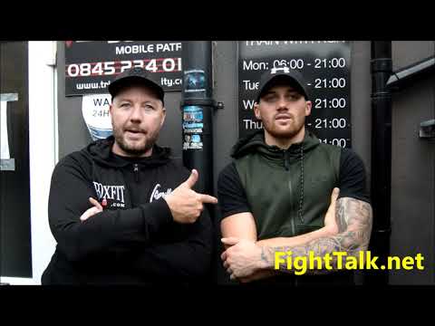 SAM GILLEY WITH TRAINER ROD JULIAN TALKS SPARRING JAMES DEGALE & CAREER