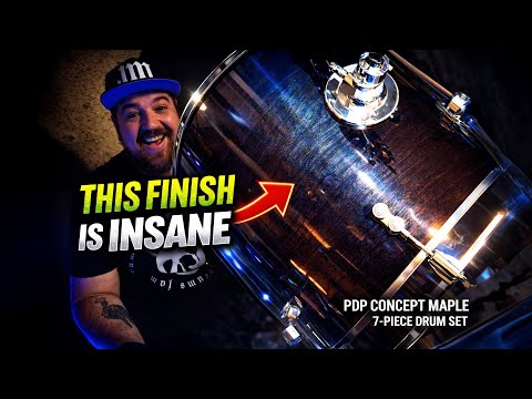 UNBELIEVEABLE FINISH! Unboxing the Stunning PDP by DW 7 Piece Concept Maple Drum Set