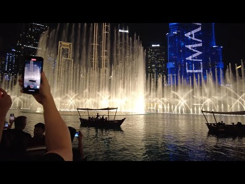New Dubai Fountain Show after Renovation (4K) Reopening