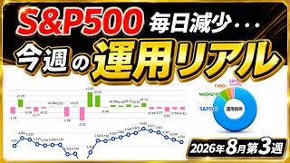 1000万一括投資など元本3000万円 ほったらかし運用のリアル（2026年8月第2週）8/17～8/21