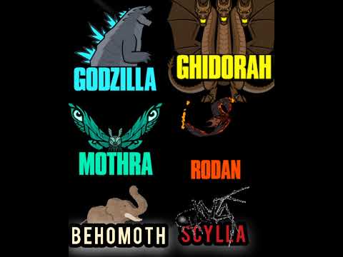 Godzilla vs Ghidorah vs Mothra vs Rodan #Shorts #Godzilla #Kaiju