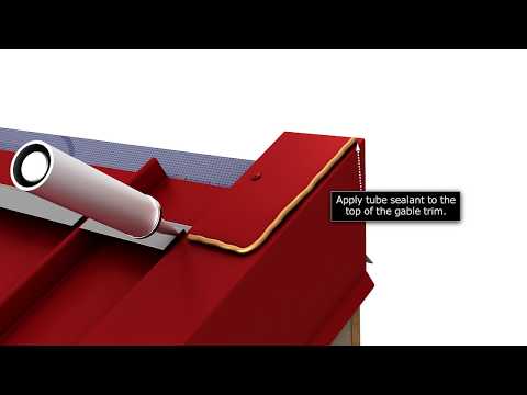 Standing Seam Monoslope Trim Installation