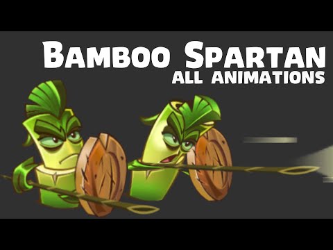 Bamboo Spartan All Animations (Maybe Unfinished) | Plants vs Zombies 2 10.5.1