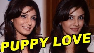 Puppy Love For Raveena Tandon