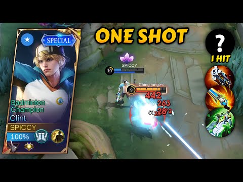 FINALLY I FOUND THE BEST BUILD AND EMBLEM FOR CLINT😱 (ONE SHOT)| THIS BUILD IS 100% INSANE[MUST TRY]