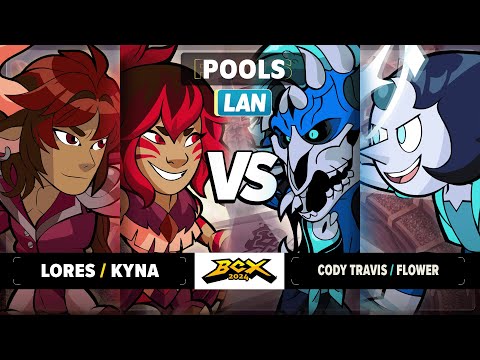 Lores & Kyna vs Cody Travis & Flower - Pools - Brawlhalla World Championship 2024 - LAN 2v2