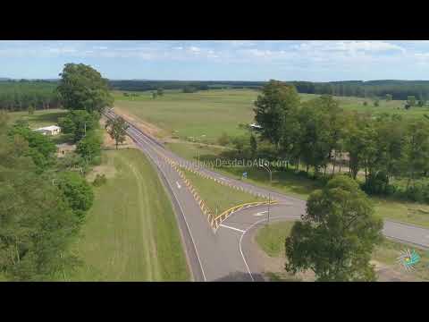 Video aéreo de Buena Union, intersección de las rutas 5 y 30, Rivera P4P 54178