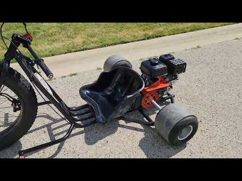 DTG Gas Powered Drift Trike Motorized Test Drive And Review Drift Trike Gang