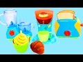 Cooking Playset Just Like Home Kitchen Appliance Set Toaster, Blender, Mixer & Coffee Machine