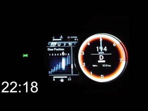Lexus IS 200t - Acceleration 0-220 km/h