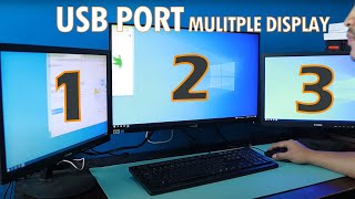 How to use USB Port for  Multiple Display Setup for Laptop