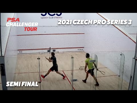 Live Squash: 2021 Czech Pro Series 3 - Semi Finals