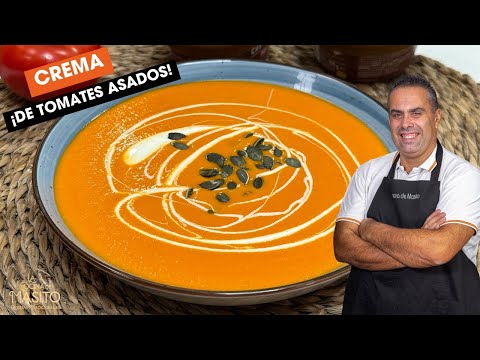 Crema de tomates asados ¡un sabor de locos!