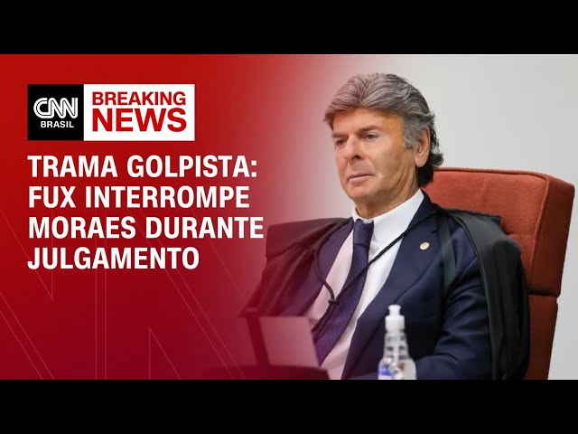 Luiz Fux interrompe Moraes em fala sobre questões preliminares | LIVE CNN