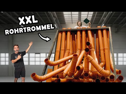 Wir bauen die GRÖSSTE ROHRTROMMEL der Welt!