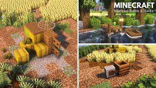 Minecraft: 10+ Medieval Build Hacks and Ideas | Minecraft Decoration Tutorial