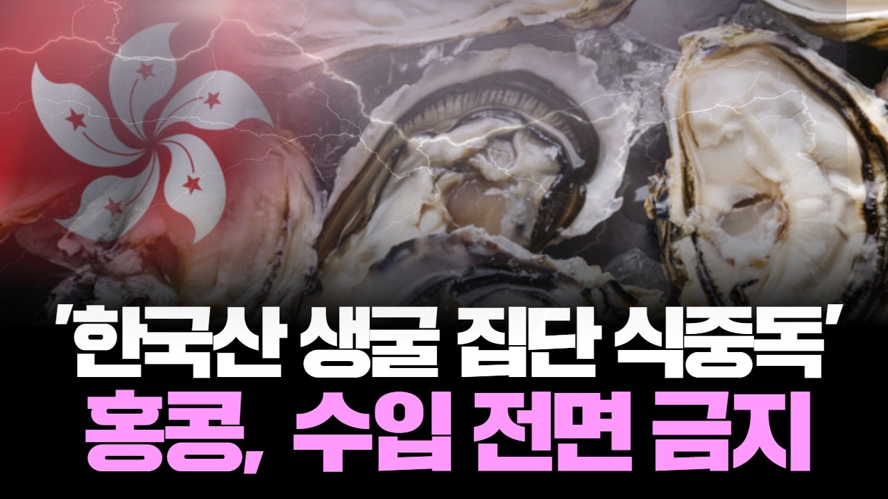 믿었던 K-푸드의 배신 "한국산 생굴 먹고 홍콩 시민들 쓰러졌다”