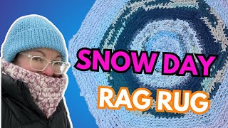 Crochet Rag Rug - Snow Day Adventure