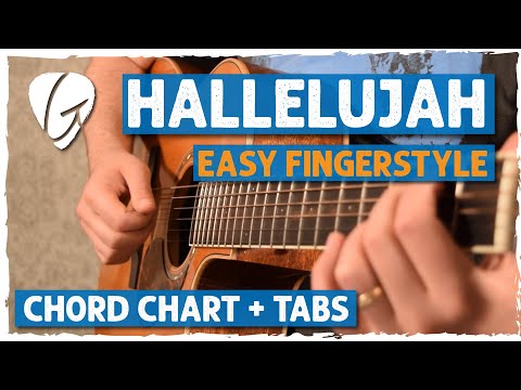 "Hallelujah" Fingerstyle Guitar Tutorial - Simple + Easy To Follow