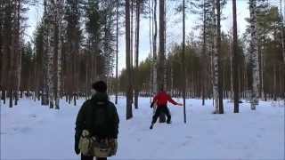 preview picture of video 'Winter Frisbeegolf, Utra Joensuu Part 1'