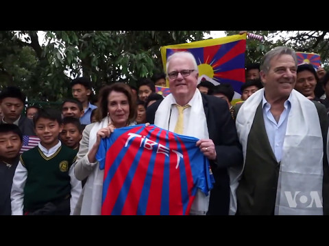 The bi-partisan US delegation's visit to the Tibetan Children's Village school in Dharamsala, India