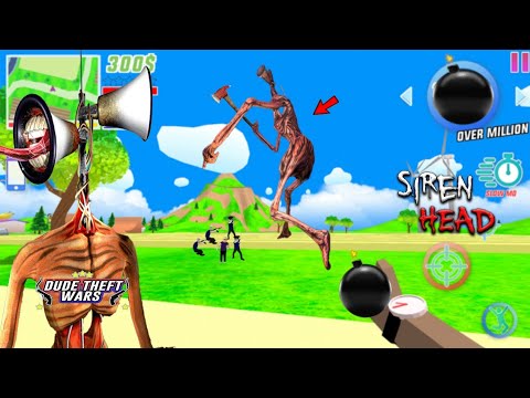 Siren Head is back in Dude Theft Wars City Part 2