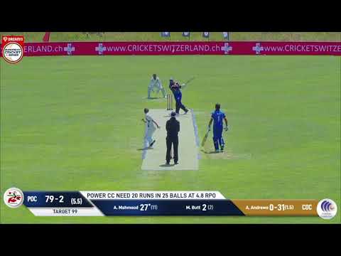 MOM : Asad Mahmood - COC vs POC | Highlights | Dream11 European Cricket Series St Gallen | ECS 2020