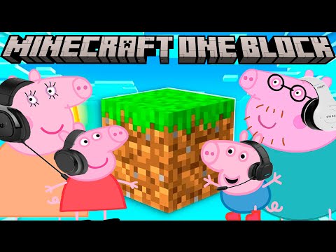 Peppa Pig Play Minecraft One Block