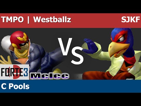 Forte 3 Melee - TMPO | Westballz (C Falcon) vs SJKF (Falco) - C Pools