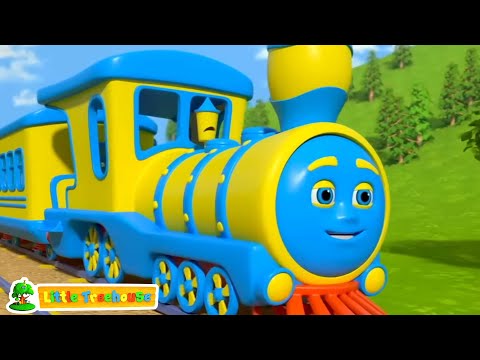 Räder im Zug und andere Cartoon-Fahrzeuglieder für Kleinkinder in Deutschland