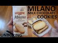 Unboxing Pepperidge Farm Milano Milk Chocolate Filled Cookies
