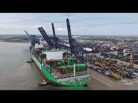 Massive M/V EVERGREEN ALP Berthing & Unberthing #ship #mothership #containership #marinelife #port