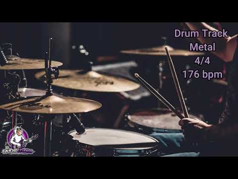 Metal Drum Track 4/4 - 176 bpm