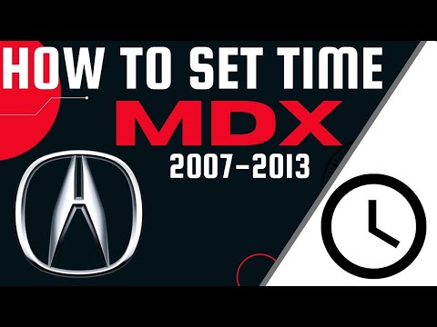 YouTube video about: How to set clock on 2008 acura mdx?
