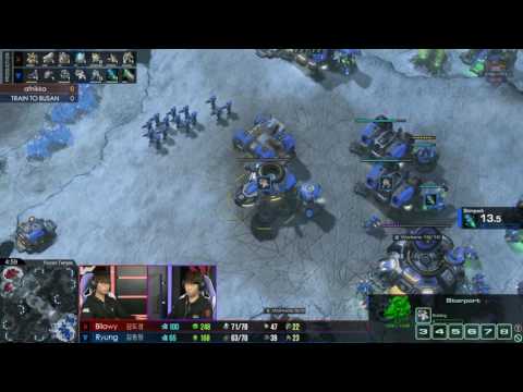 [VSL SC2] Team League Match1 Set1 Ryung(김동원) vs Billowy(김도경) // TRAIN TO BUSAN vs afnikka