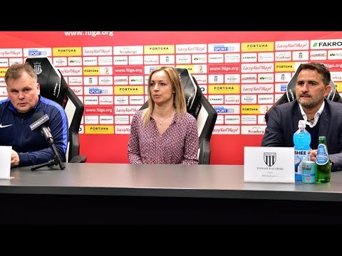 2019-04-28 Sandecja - Puszcza Niepołomice 2-1 (1-0), pomeczowa konferencja prasowa