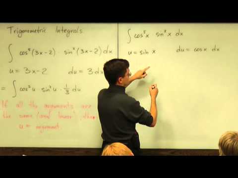 Lecture 2012.09.20 Part 01/5 Trigonometric Integrals