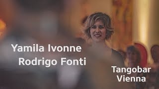 Yamila Ivonne & Rodrigo Fonti dancing Milonga to Cachivache live @Tangobar Vienna (4/4)