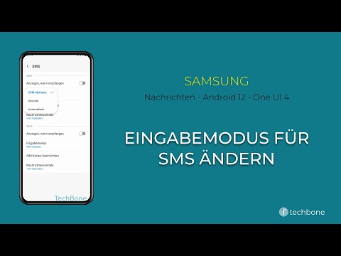Eingabemodus für SMS - Samsung [Android 12 - One UI 4]