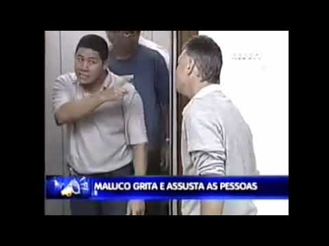 Pegadinha Maluco Grita no Elevador e Dá o Maior Susto (Renê)