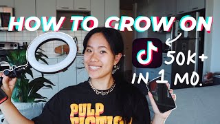 HOW TO GROW ON TIK TOK IN ONE MONTH & how I grew to 50,000+ followers in my first month on Tik Tok