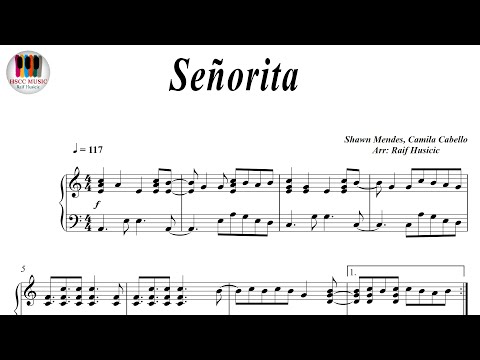 Señorita - Shawn Mendes, Camila Cabello, Piano Sheet Music