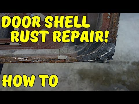 Door Shell Rust Repair - Door Skin Replacement Part 2 - 71 Camaro RS