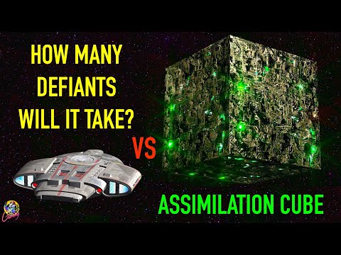 How Many Defiants To DESTROY A Borg Cube - Star Trek Starship Battles