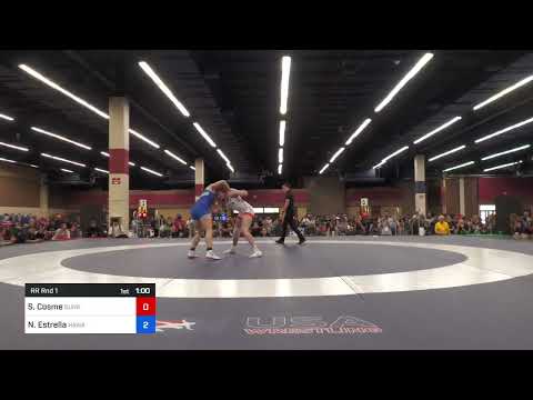 59 Kg Rr Rnd 1 - SaVannah Cosme, Sunkist Kids Wrestling Club Vs Nanea Estrella, Hawaii 975d