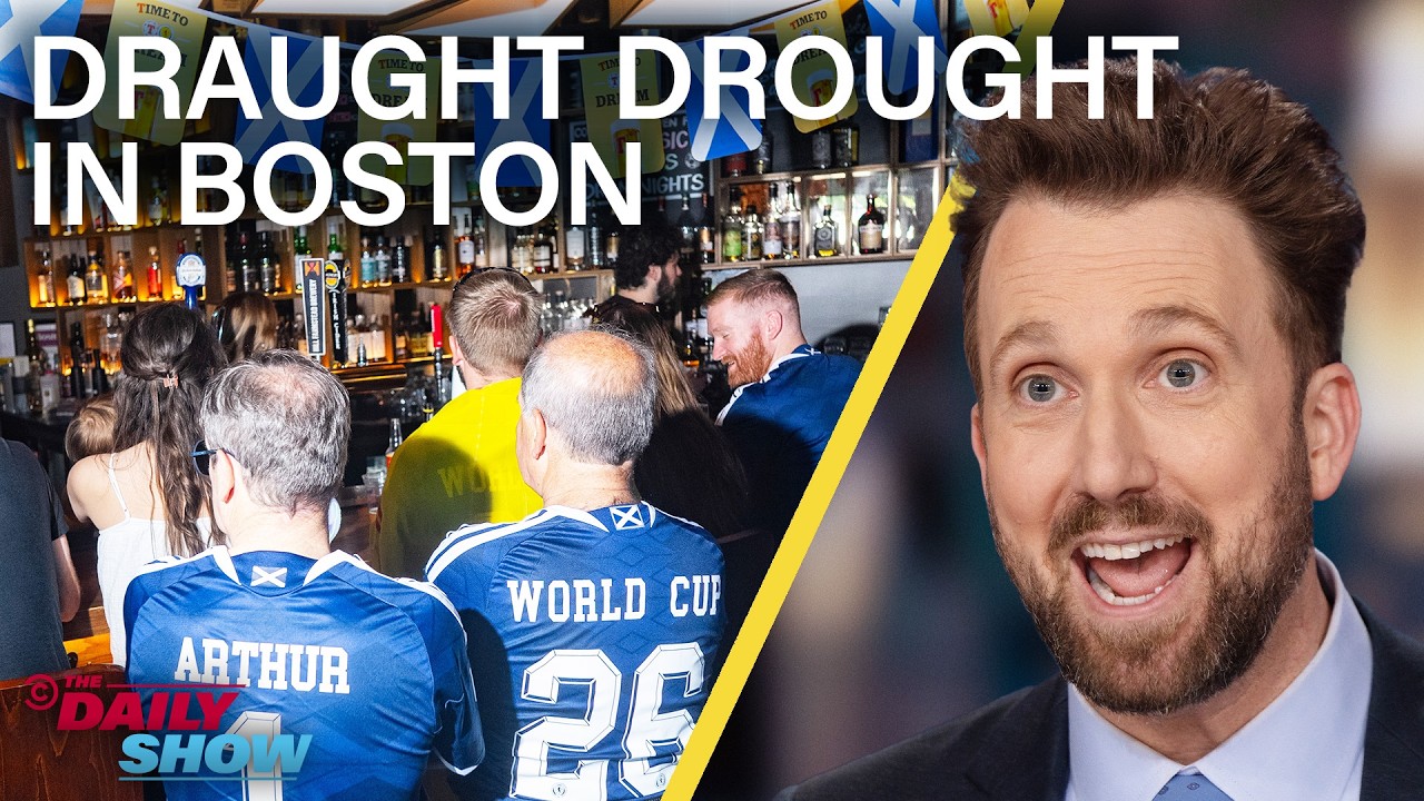 Daily Show: Jordan Klepper on Vance book tour, Scottish fans in Boston, Trump Iran deal