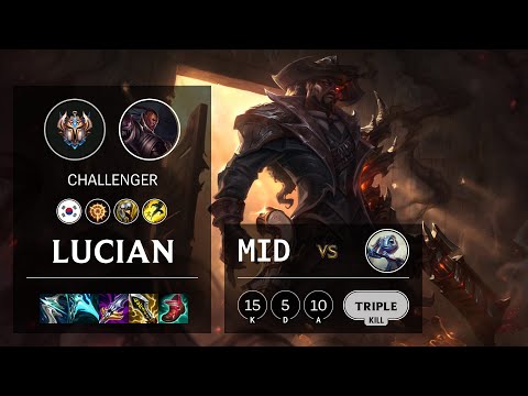 Lucian Mid vs Fizz - KR Challenger Patch 11.4