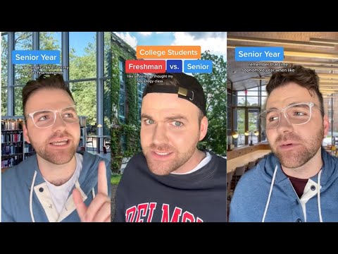 Freshman Year vs. Senior Year of College | Shorts/TikTok Compilation | Scott Frenzel
